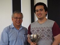 P3100196 (Medium)  David Cannon with the Under 18 Aust.Junior Trophy